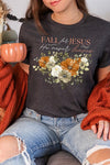 Explore More Collection - Fall For Jesus He Never Leaves Graphic Tee