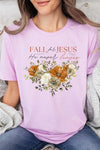 Explore More Collection - Fall For Jesus He Never Leaves Graphic Tee