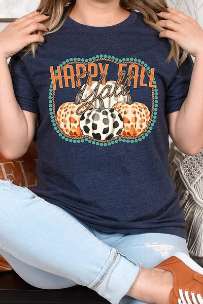 Explore More Collection - Happy Fall Y'all Graphic Tee