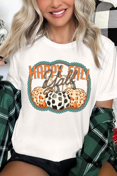 Explore More Collection - Happy Fall Y'all Graphic Tee