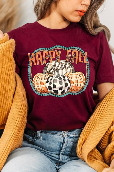 Explore More Collection - Happy Fall Y'all Graphic Tee