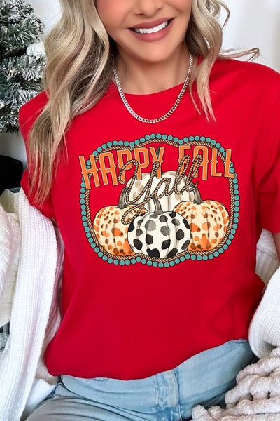 Explore More Collection - Happy Fall Y'all Graphic Tee