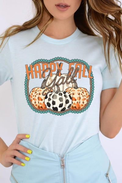 Explore More Collection - Happy Fall Y'all Graphic Tee