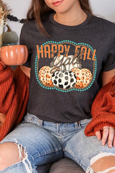 Explore More Collection - Happy Fall Y'all Graphic Tee