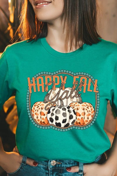 Explore More Collection - Happy Fall Y'all Graphic Tee