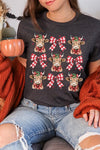 Explore More Collection - Christmas Highland Cow Graphic Tee