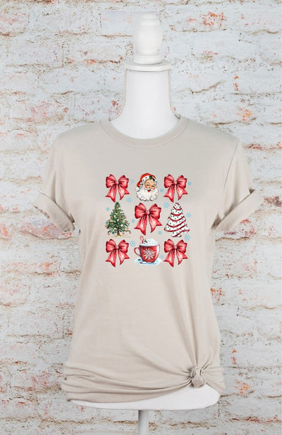 Explore More Collection - Coquette Christmas Holiday Graphic Tee