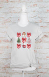 Explore More Collection - Coquette Christmas Holiday Graphic Tee