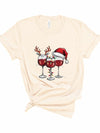 Explore More Collection - Christmas Wine Glass Graphic Tee