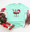 Explore More Collection - Christmas Wine Glass Graphic Tee