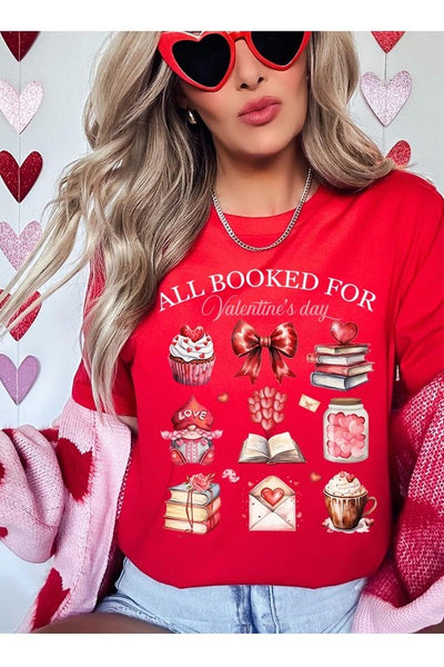 Explore More Collection - All Booked for Valentines Graphic Tee