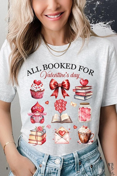 Explore More Collection - All Booked for Valentines Graphic Tee