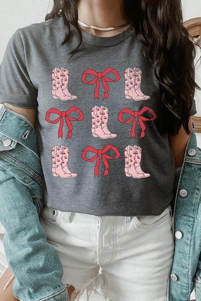 Explore More Collection - Croquette Cowgirl Valentine Graphic Tee