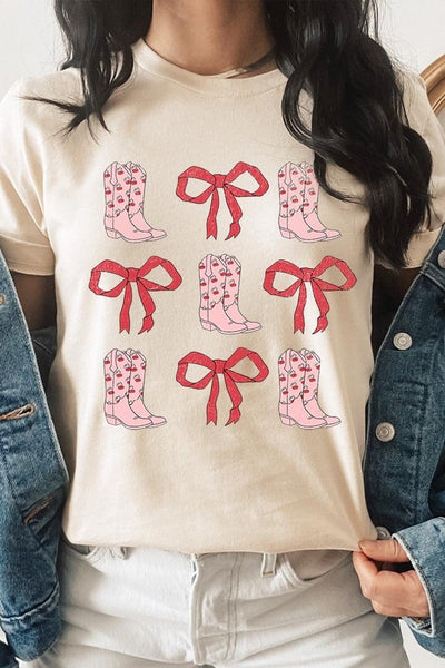 Explore More Collection - Croquette Cowgirl Valentine Graphic Tee