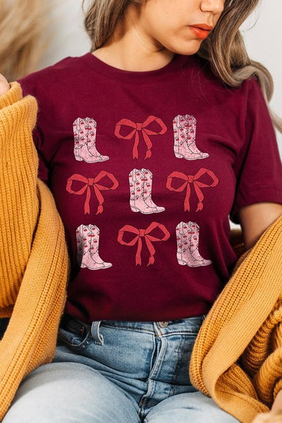 Explore More Collection - Croquette Cowgirl Valentine Graphic Tee