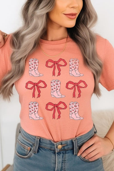 Explore More Collection - Croquette Cowgirl Valentine Graphic Tee