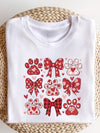 Explore More Collection - Valentine Dog Coquette Graphic Tee