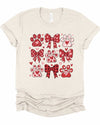 Explore More Collection - Valentine Dog Coquette Graphic Tee