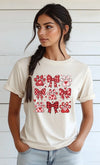 Explore More Collection - Valentine Dog Coquette Graphic Tee