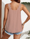 Explore More Collection - Lace Detail Scoop Neck Tank