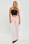 Explore More Collection - RISEN Full Size High Rise Tummy Control Wide Leg Jeans