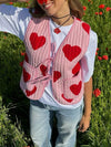 Explore More Collection - Tied Heart Vest with Pockets