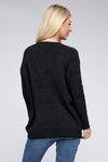 Explore More Collection - Melange Open Front Sweater Cardigan