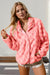 Explore More Collection - Double Take Checkered Long Sleeve Fuzzy Jacket