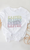 Explore More Collection - Pastel Happy Easter Echo Graphic Tee