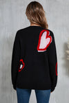 Explore More Collection - Angel Wings Heart Round Neck Long Sleeve Sweater