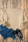 Explore More Collection - High-Low Round Neck Long Sleeve Sweatshirt