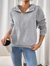 Explore More Collection - Perfee Half Zip Long Sleeve Hoodie