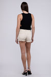 Explore More Collection - Acid Washed Frayed Cutoff Hem Shorts