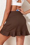 Explore More Collection - Ruched Elastic Waist Swim Skirt