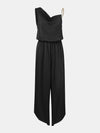 Explore More Collection - Chain Detail Asymmetrical Neck Jumpsuit