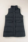 Explore More Collection - Pocketed Zip Up Vest Coat