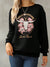 Explore More Collection - Graphic Round Neck Long Sleeve Sweatshirt