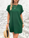 Explore More Collection - Round Neck Short Sleeve Mini Dress