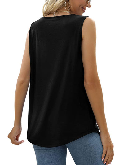 Explore More Collection - Ruched Square Neck Tank