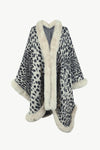 Explore More Collection - Leopard Open Front Poncho