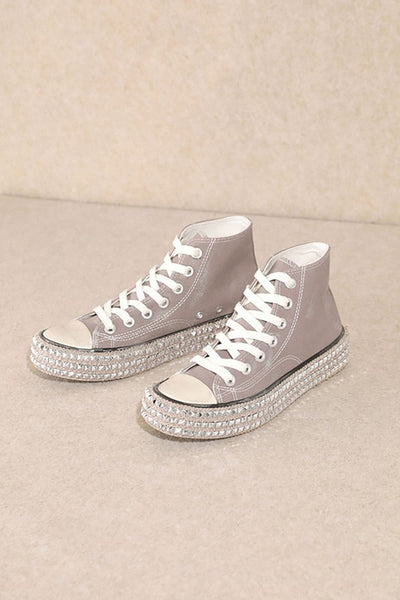 Explore More Collection - D-CHANTEL-HIGH TOP, STUDS, SNEAKERS