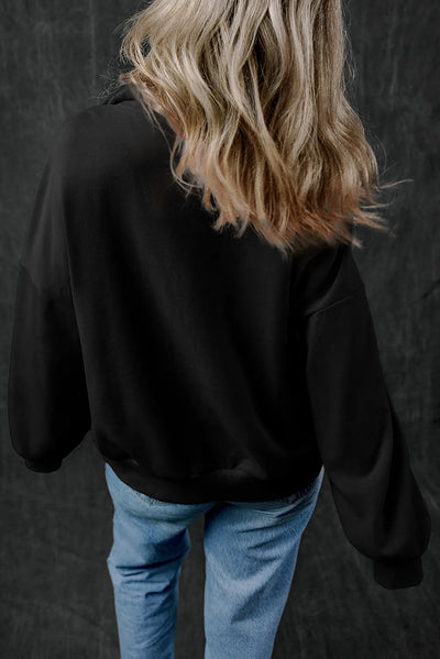 Explore More Collection - Half Zip Long Sleeve Sweatshirt