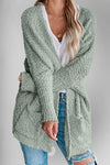 Explore More Collection - Double Take Pocketed Open Front Long Sleeve Cardigan