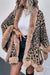 Explore More Collection - Leopard Open Front Poncho