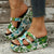 Explore More Collection - Cutout Floral Peep Toe Sandals