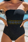 Explore More Collection - Geometric Tube Sleeveless One-Piece Swimwear