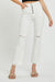 Explore More Collection - RISEN  Full Size High Rise Button Fly Straight Ankle Jeans