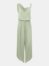 Explore More Collection - Chain Detail Asymmetrical Neck Jumpsuit