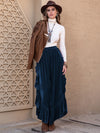 Explore More Collection - Slit Ruffled Wide Leg Pants