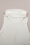 Explore More Collection - Central Seam Turtleneck Sleeveless Sweater Vest